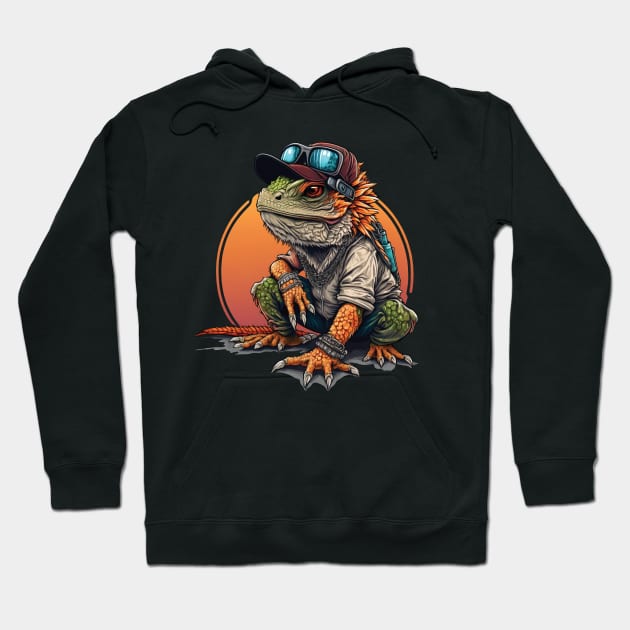 Chill Bearded Dragon Hoodie by GCS Designs